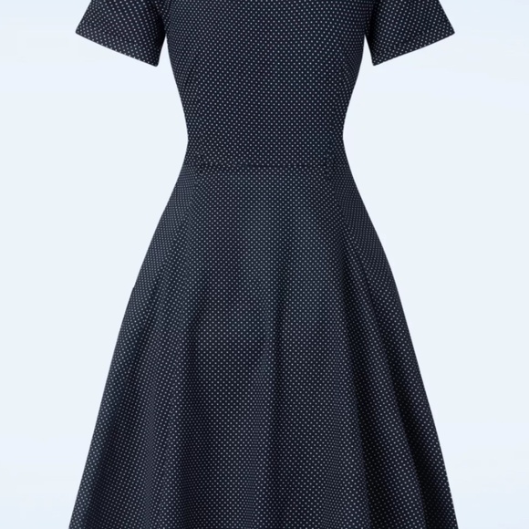 50s Polka Dot Swing Dress - Picture 3 of 3